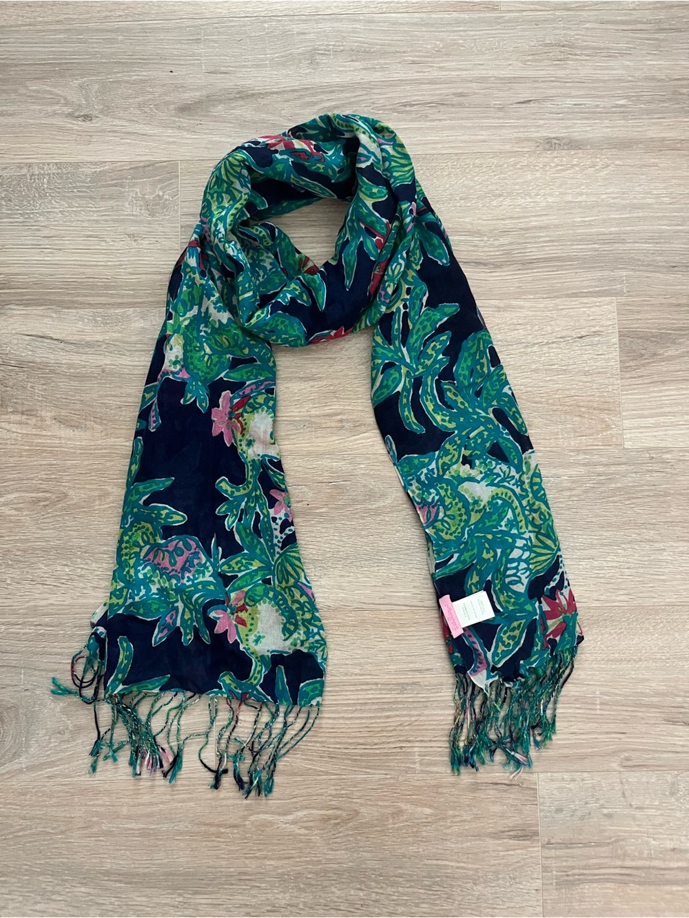 Lilly Pulitzer Women’s Silk Cashmere Fringe Scarf